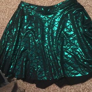 Green mermaid skirt